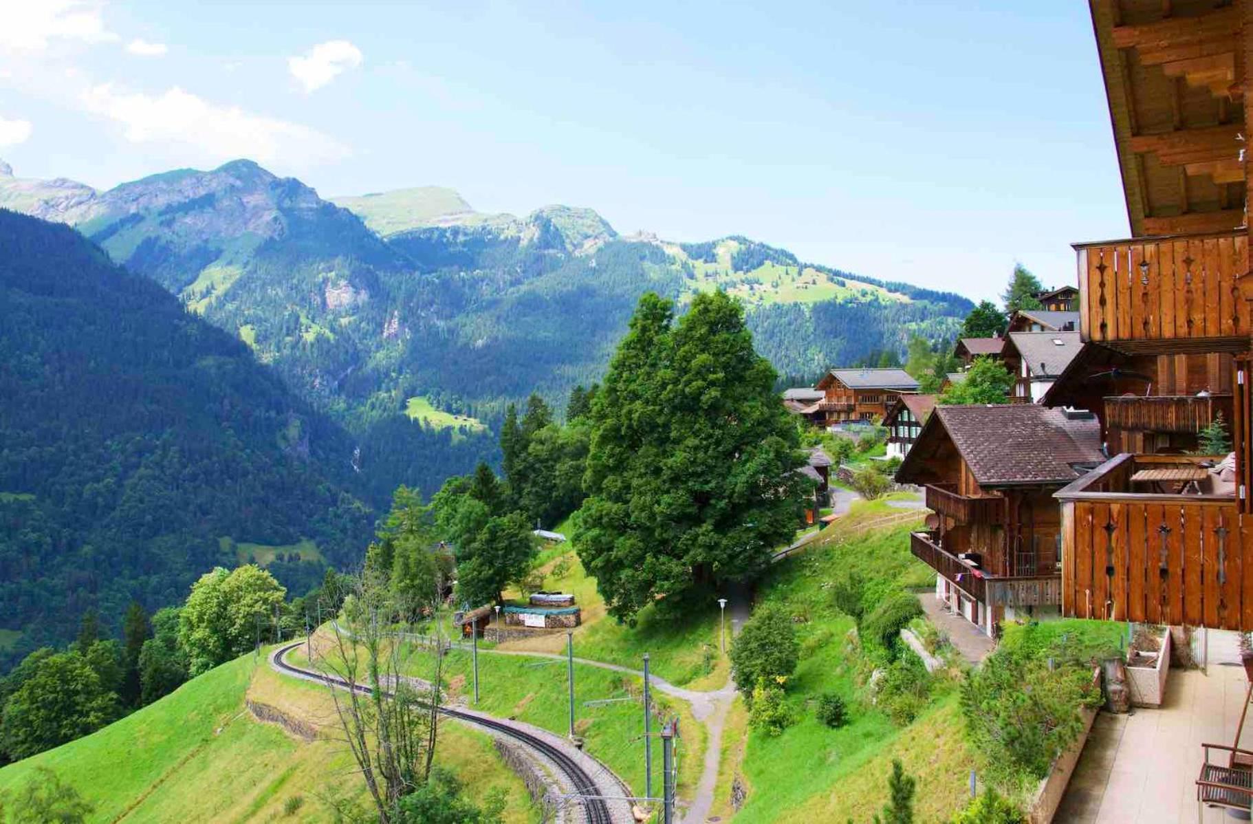 Holiday Flat #1, Chalet Aberot, Wengen, Switzerland Esterno foto