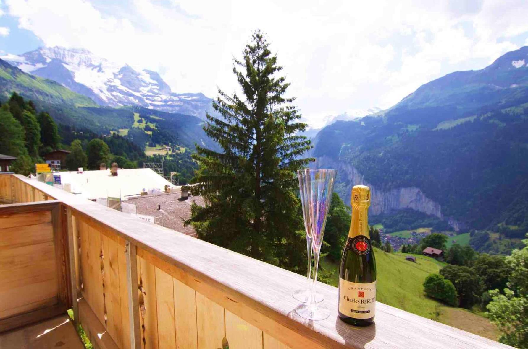 Holiday Flat #1, Chalet Aberot, Wengen, Switzerland Esterno foto