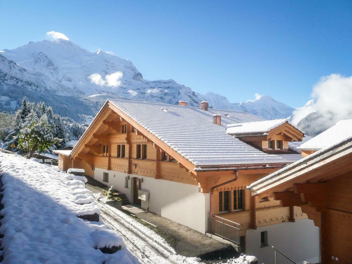 Holiday Flat #1, Chalet Aberot, Wengen, Switzerland Esterno foto