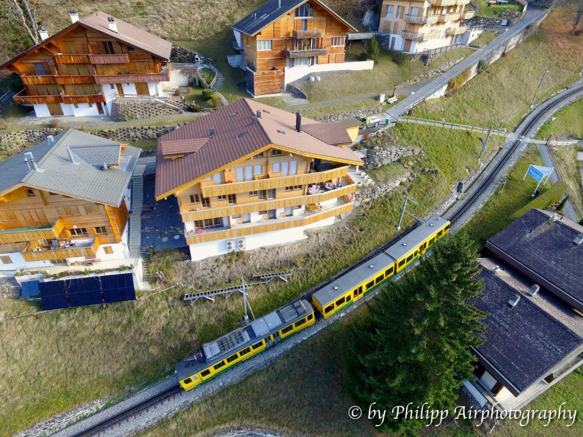 Holiday Flat #1, Chalet Aberot, Wengen, Switzerland Esterno foto